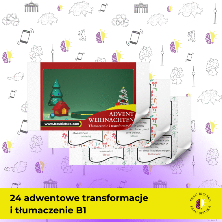Tłumaczenie i transformacje B1 Advent Weihnachten