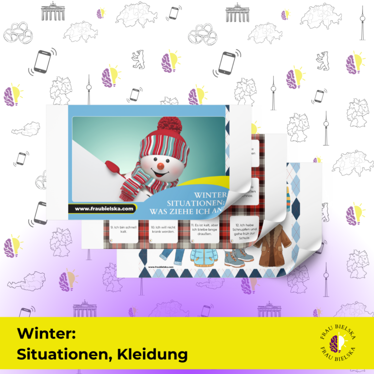 Winter - Situationen und Kleidung