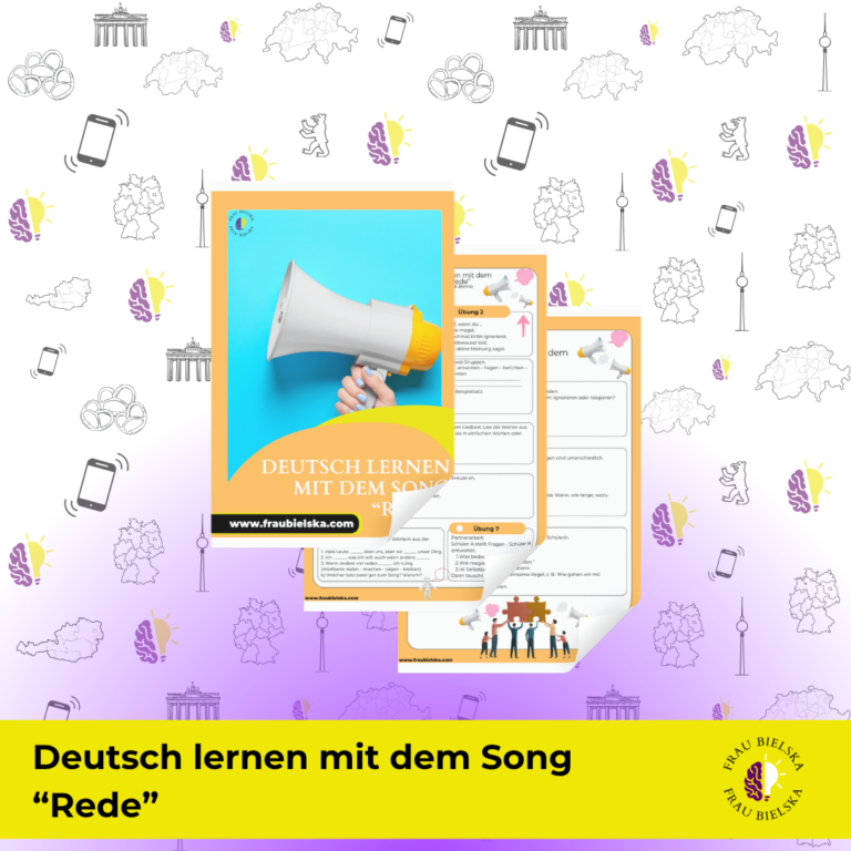 Deutsch lernen mit dem Song “Rede” von Zahide & Benno